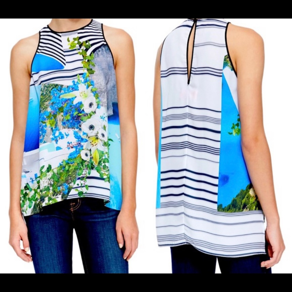 Clover Canyon print tank, XS. NWOT